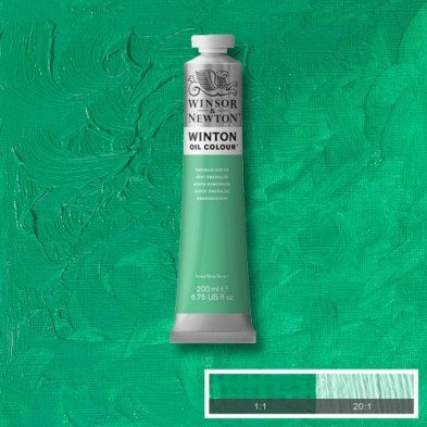 Materiais Belas Artes - Oleo Winton W&N, \nEsmeralda Verde Fthalo, 200 ml. | totenart.com