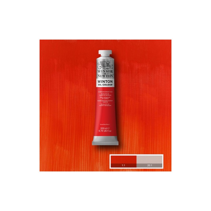 Materiais Belas Artes - Oleo Winton W&N, Tono Escarlate Cadmio, 200 ml. | totenart.com