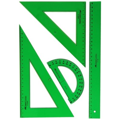 Materiais Belas Artes - Conjunto de regras Faber Castell | totenart.com