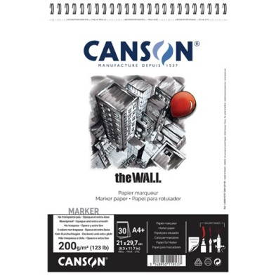 Materiais Belas Artes - Canson The Wall  200 gr, A4+, block 30 f. | totenart.com