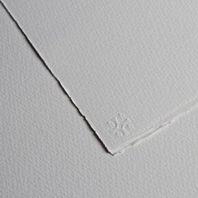 Materiais Belas Artes - Papel Aquarela Saunders Waterford, 300 g, 56x76 cm, grão grosso, Branco natural | totenart.com
