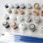 Materiais Belas Artes - Caixa kit pintura por números \"Babouin Pop Art\", 40x50cm, Figured\'Art | totenart.com