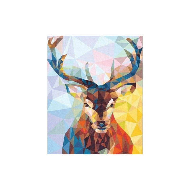 Materiais Belas Artes - Caixa kit pintura por números \"Renne Moderne\", 40x50cm, Figured\'Art | totenart.com