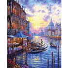 Materiais Belas Artes - Caixa kit pintura por números \"Le Grand Canal de Venise\", 40x50cm, Figured\'Art | totenart.com
