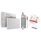 Materiais Belas Artes - Conjunto de tela aquarela Tombow, borboletas elegantes | totenart.com