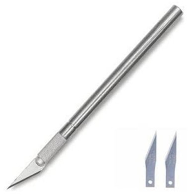 Materiais Belas Artes - Cutter bisturi com 2 laminas | totenart.com