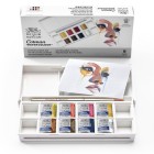 Materiais Belas Artes - Caixa 8 aquarelas Cotman 1/2 godet e pincel Winsor & Newton, Retrato | totenart.com\n