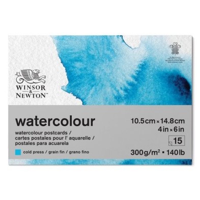 Materiais Belas Artes - Cartões postais, 15 f, 300 g, 10x15 cm, Winsor&Newton | totenart.com