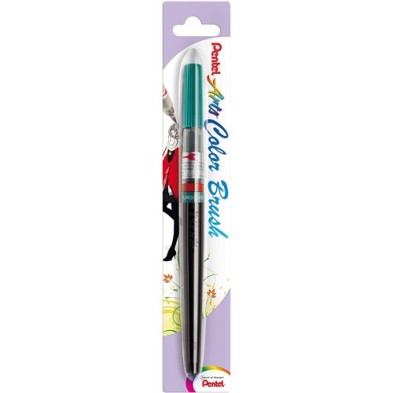 Materiais Belas Artes - Pincel \"Colour Brush\" recarregável Pentel, Turquesa 114 | totenart.com