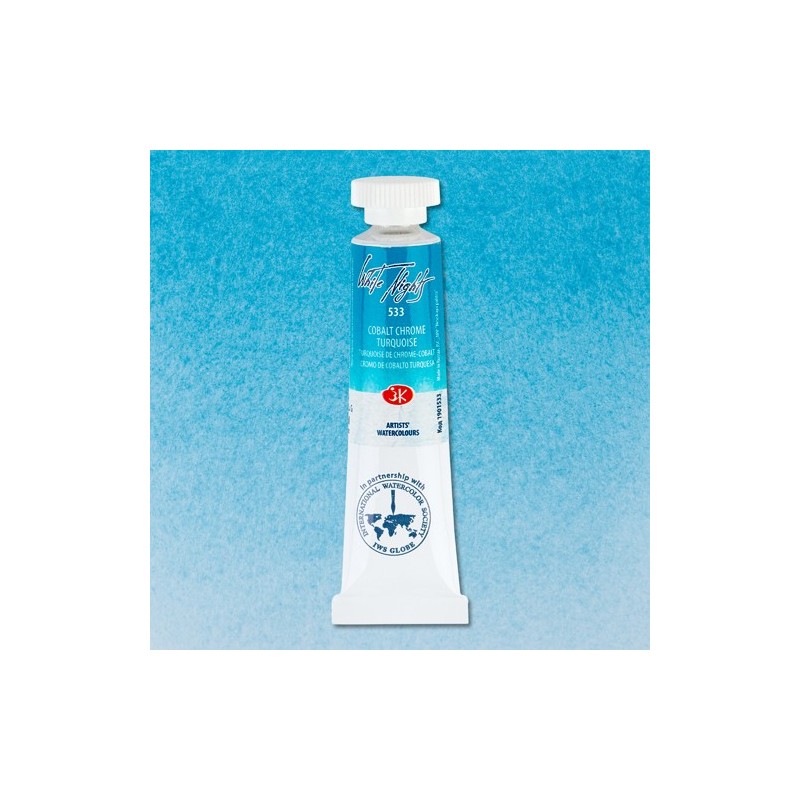 Materiais Belas Artes - Aquarelas White Nights no tubo 10 ml. Turquesa de Cobalto Cromo 533 | totenart.com