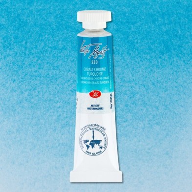 Materiais Belas Artes - Aquarelas White Nights no tubo 10 ml. Turquesa de Cobalto Cromo 533 | totenart.com