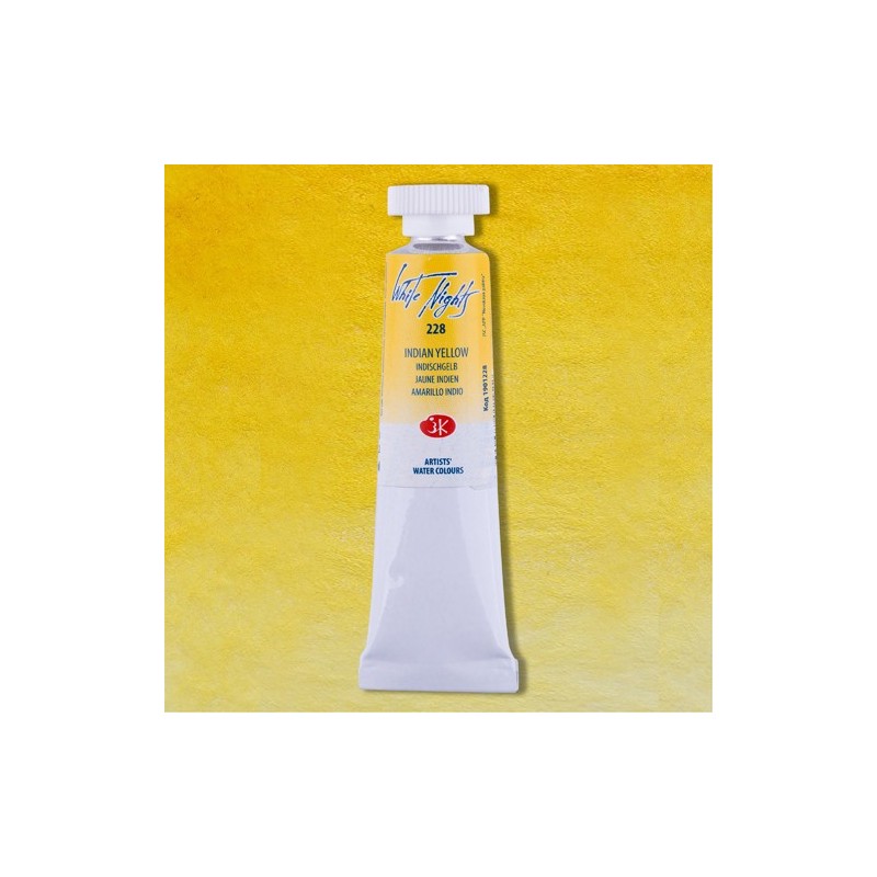 Materiais Belas Artes - Aquarelas White Nights no tubo 10 ml. India Amarelo 228 | totenart.com
