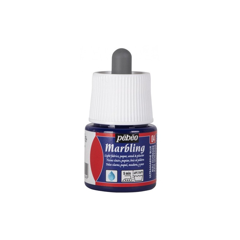 Materiais Belas Artes - Marmoreio Azul Ultramarino 45 ml. Pebeo | totenart.com