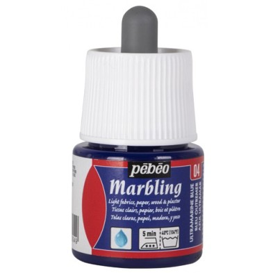 Materiais Belas Artes - Marmoreio Azul Ultramarino 45 ml. Pebeo | totenart.com