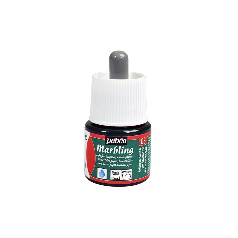 Materiais Belas Artes - Marmoreio Verde Esmeralda 45 ml. Pebeo | totenart.com