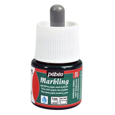 Materiais Belas Artes - Marmoreio Verde Esmeralda 45 ml. Pebeo | totenart.com