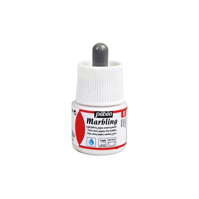 Materiais Belas Artes - Marmoreio Branco 45 ml. Pebeo | totenart.com