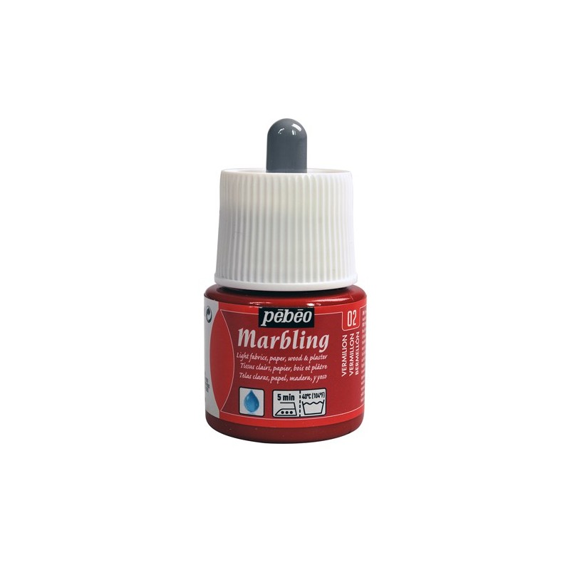 Materiais Belas Artes - Marmoreio Vermelhão 45 ml. Pebeo | totenart.com