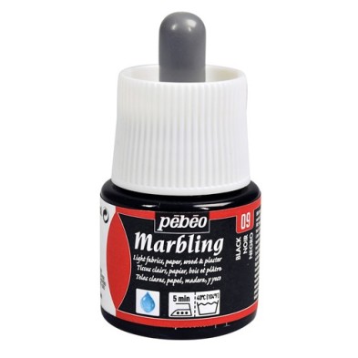 Materiais Belas Artes - Marmoreio Preto 45 ml. Pebeo | totenart.com