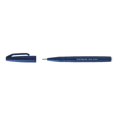 Materiais Belas Artes - Marcador Pincel Pentel Touch, Azul marinho | totenart.com
