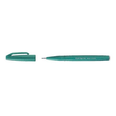 Materiais Belas Artes - Marcador Pincel Pentel Touch, Verde turquesa | totenart.com