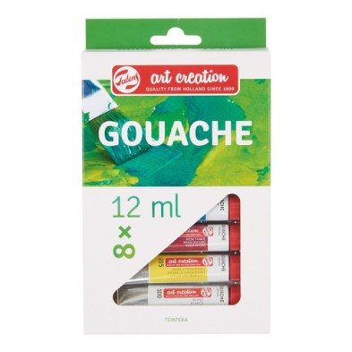 Materiais Belas Artes - Caixa Gouache ArtCreation 8 tubos 12ml | totenart.com