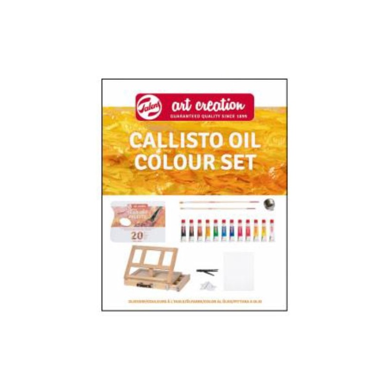 Materiais Belas Artes - Conjunto Callisto Óleo Art Creation 12 cores (12 ml) + Caixa Cavalete | totenart.com
