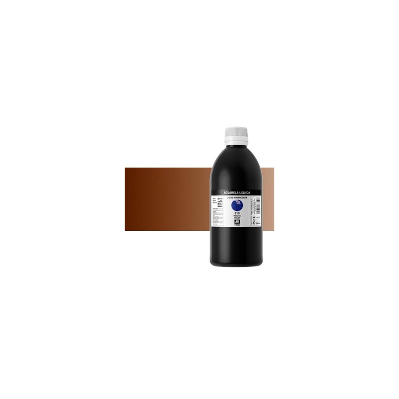 Aquarela Liquida Vallejo, Marrom Chocolate, 500 ml. n.640