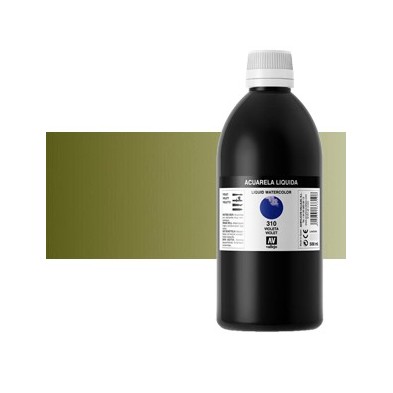 Aquarela Liquida Vallejo, Verde Oliva, 500 ml. n.570