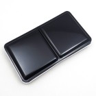 Materiais Belas Artes - Caixa de metal para 12 godês (24 meios godets), VAZIO, sem grade, Preto, White Nights | totenart.com