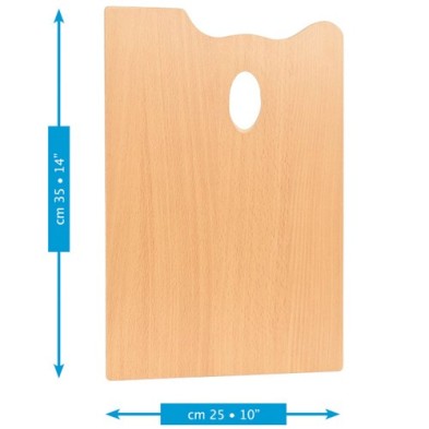 Materiais Belas Artes - Pá de madeira retangular Mabef, 25x35 cm. | totenart.com