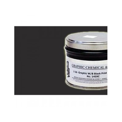 Tinta Litog Graphic Chemical, Preto, lata 450 ml.