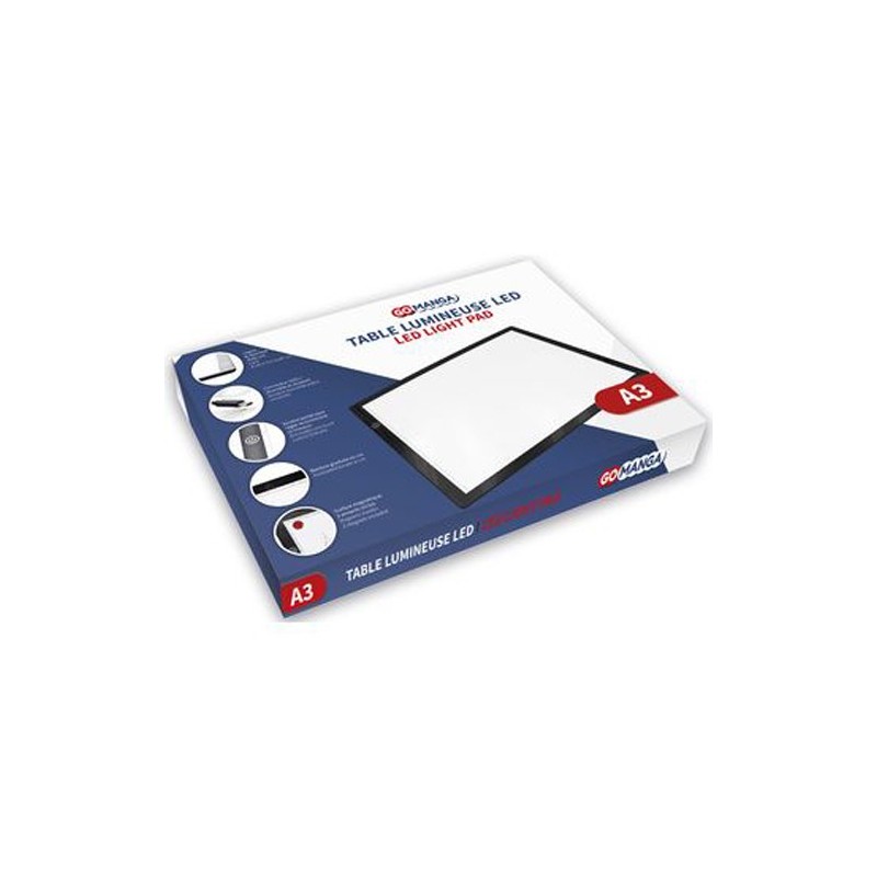 Materiais Belas Artes - Mesa de luz led LIGHT PAD A3, Go Manga  | totenart.com
