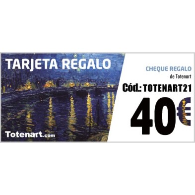 Materiais Belas Artes - Tarjeta Regalo 40 Euros | totenart.com