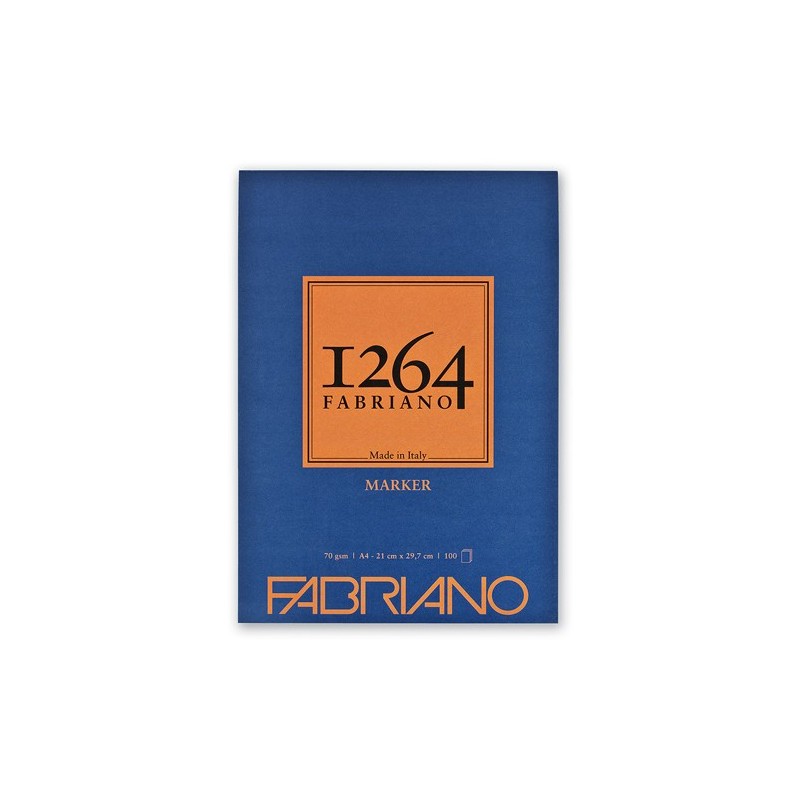 Materiais Belas Artes - Bloco Fabriano 1264 marker 70 gr, 29,7x42cm (A3), 100 f. | totenart.com