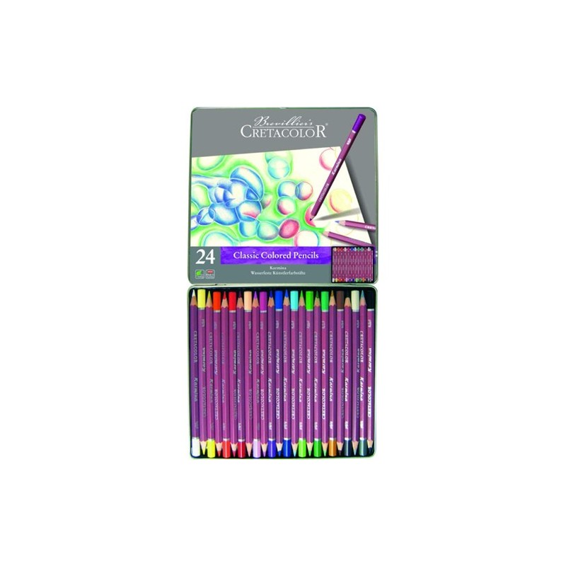 Materiais Belas Artes - Caixa 24 cores Cretacolor Karmina resistentes a agua | totenart.com