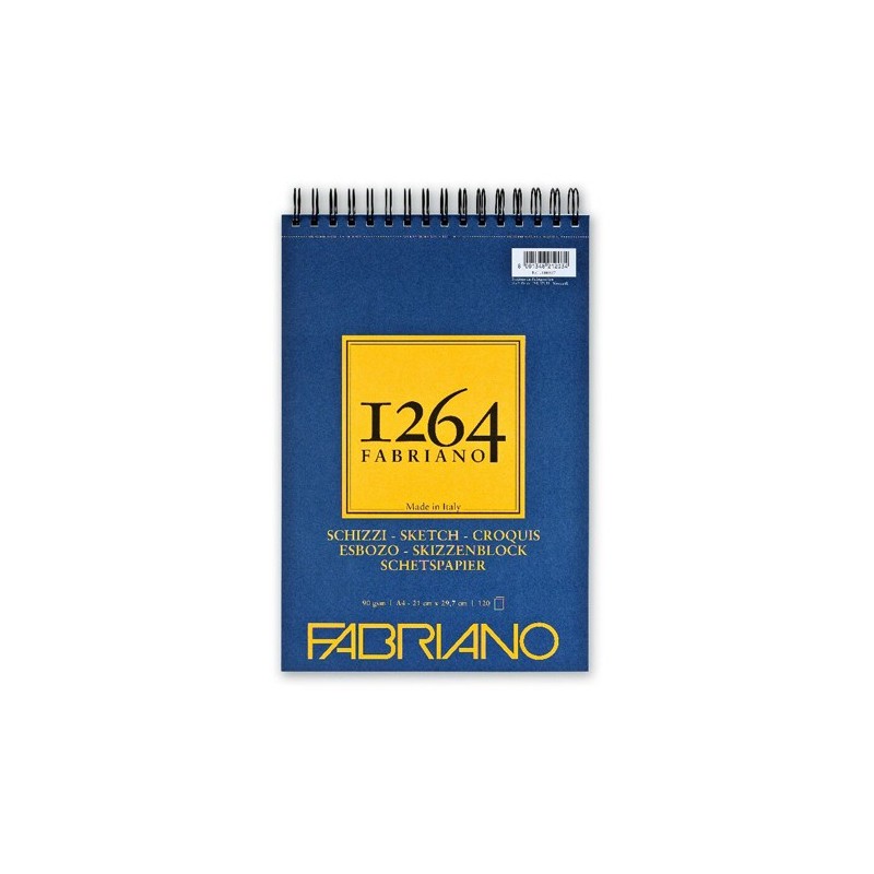 Materiais Belas Artes - Bloco Fabriano 1264 Sketch 90 gr, 14,8x21cm (A5), 60 f. | totenart.com