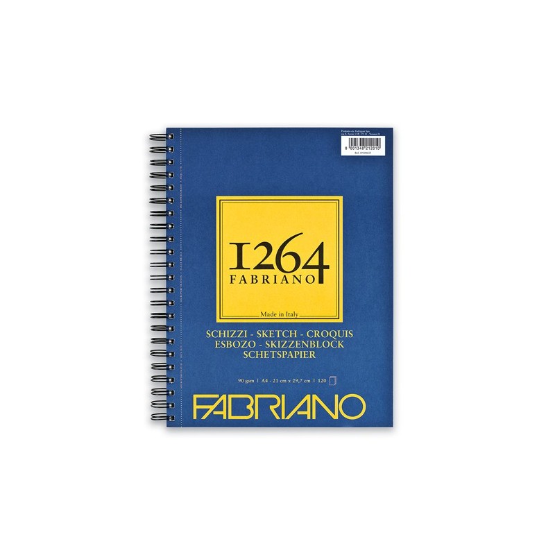 Materiais Belas Artes - Bloco Fabriano 1264 Sketch 90 gr, 14,8x21cm (A5), 60 f. | totenart.com