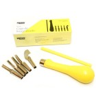 Caixa para linoleo, com cabo e 5 penas.