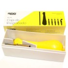 Caixa para linoleo, com cabo e 5 penas.