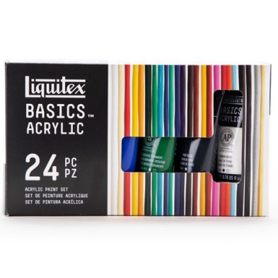 Materiais Belas Artes - Acrilico Liquitex Basics, caixa cartao 24 col, 22 ml. | totenart.com