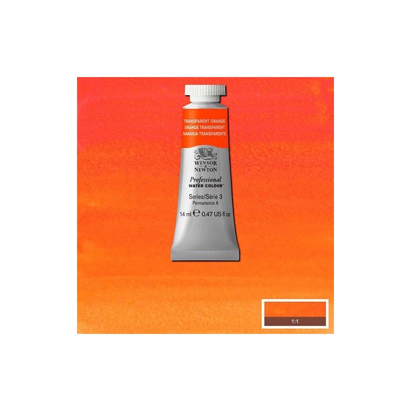 Materiais Belas Artes - Aquarela Artist Laranja transparente. 14 ml, W N 650 | totenart.com