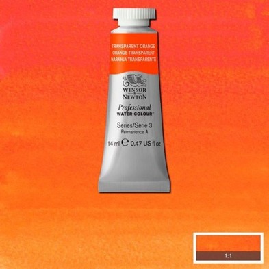 Materiais Belas Artes - Aquarela Artist Laranja transparente. 14 ml, W N 650 | totenart.com