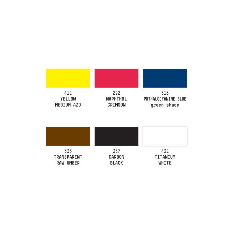 Materiais Belas Artes - Set 6 cores esenciales, Liquitex | totenart.com