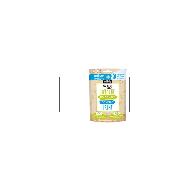 Materiais Belas Artes - Guache em pó Branco, saco 100 gr. Pebeo | totenart.com