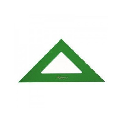 Materiais Belas Artes - Esquadra de plastico de 28 cm Faber Castell | totenart.com