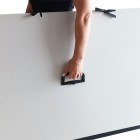 Materiais Belas Artes - Pasta Precision Totenart 2,5 mm. cinza natural 75x105 com alça | totenart.com