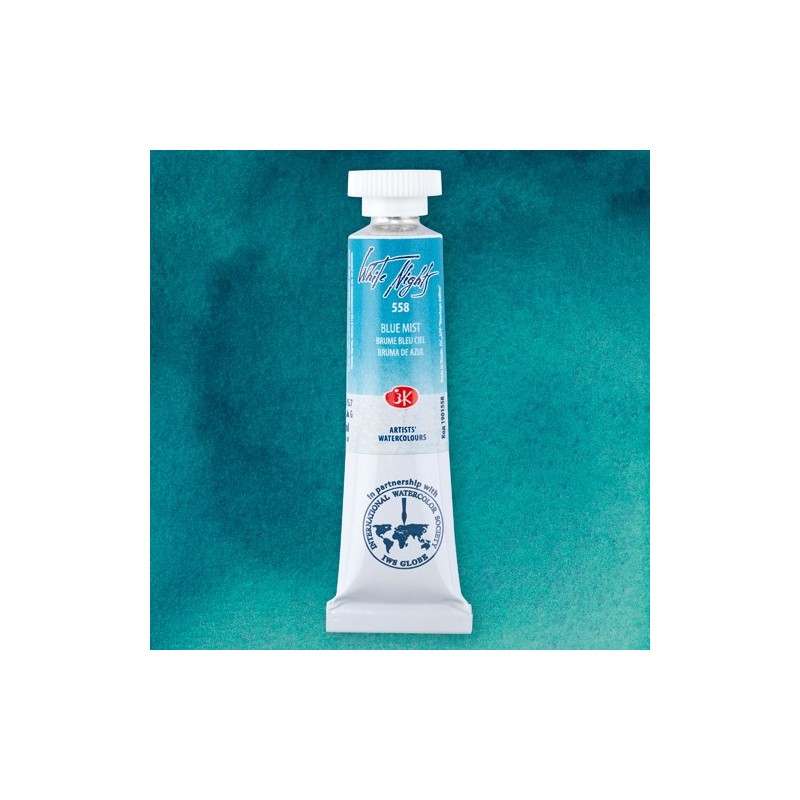Materiais Belas Artes - Aquarelas White Nights no tubo 10 ml. Blue Mist 558 | totenart.com