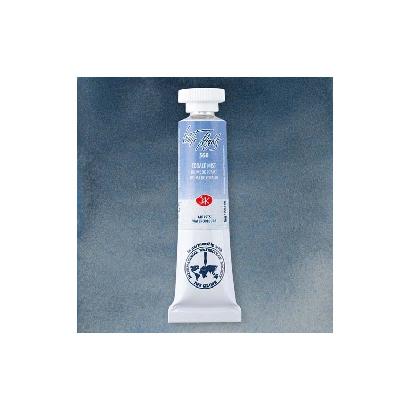 Materiais Belas Artes - Aquarelas White Nights no tubo 10 ml. Cobalt Mist 560 | totenart.com