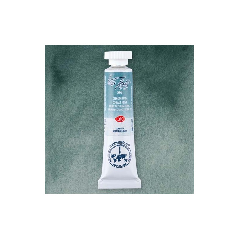Materiais Belas Artes - Aquarelas White Nights no tubo 10 ml. Chromium Cobalt Mist 563 | totenart.com